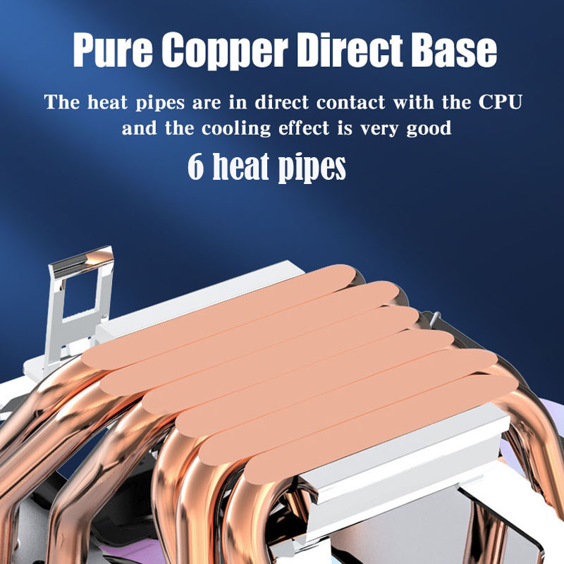 6 ท่อความร้อน CPU Cooler 4Pin  - Air Cooler Cpu บทวิจารณ์และราคา