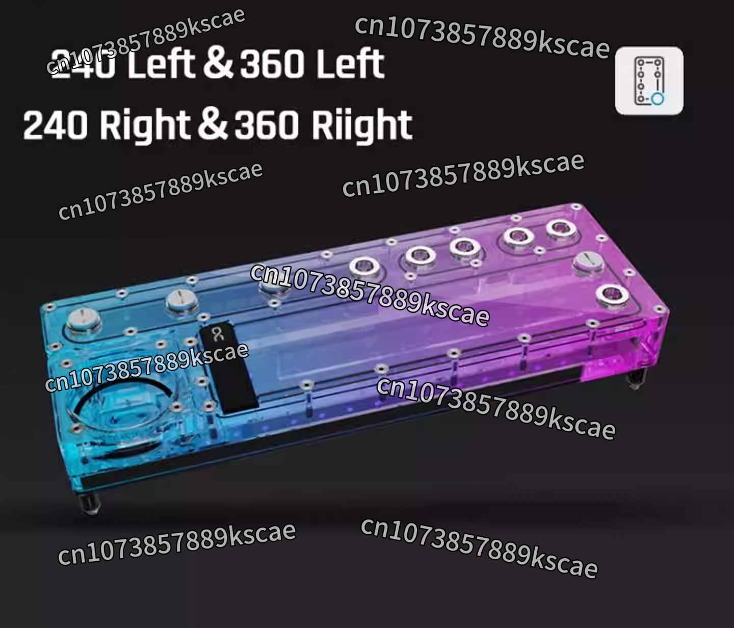 แผ่นกระจายของเหลว Alphacool Co - Integrated Pump Reservoir Distro Plate บทวิจารณ์และราคา